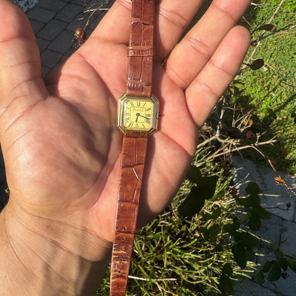 Rare Piaget Step Tank Manual Wind Gold Plated Watch 🔥 - Picture 10 of 11